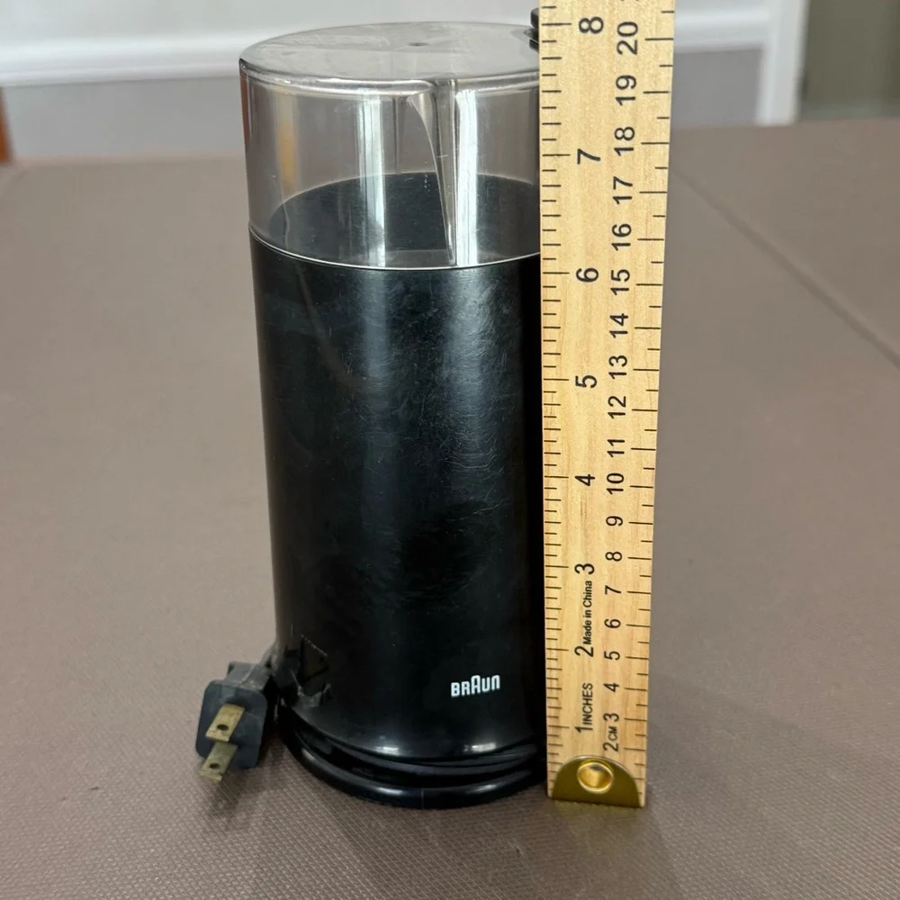 Braun Electric‎ Coffee Grinder Black Cord Storage Tested Works